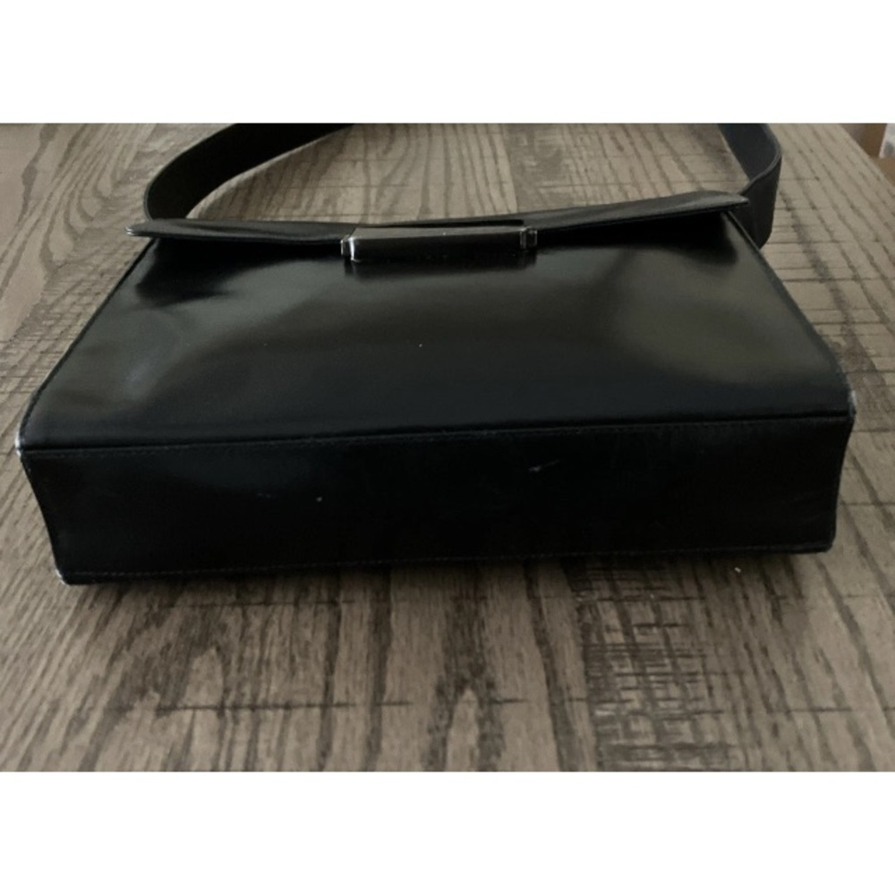 PRADA Vitelli Borsa In Pelle Leather Shoulder Bag Black Small Cross Body Italy - Picture 11 of 16